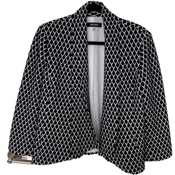 Nine West Black and White Blazer - Picture 1 of 11